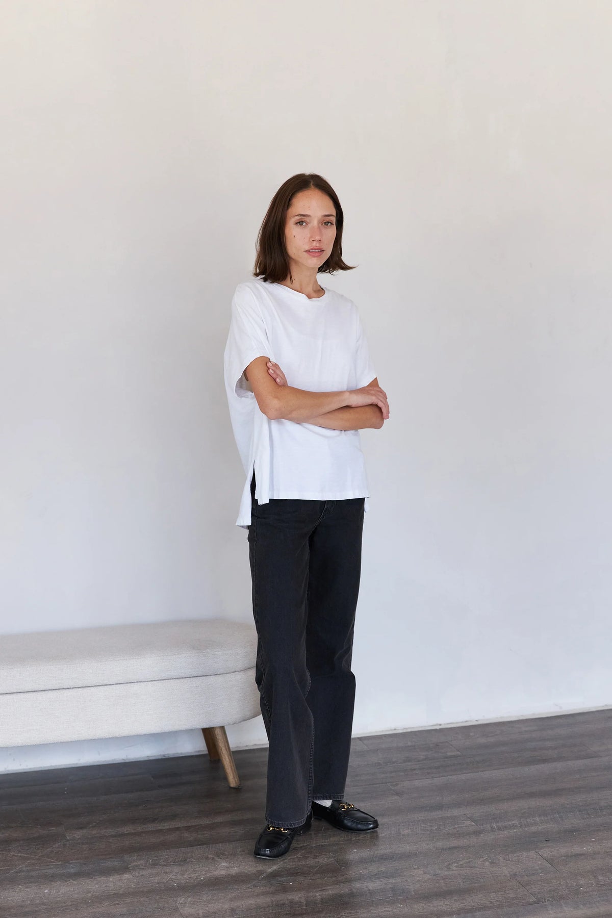 Everyday Boxy Tee - Salt