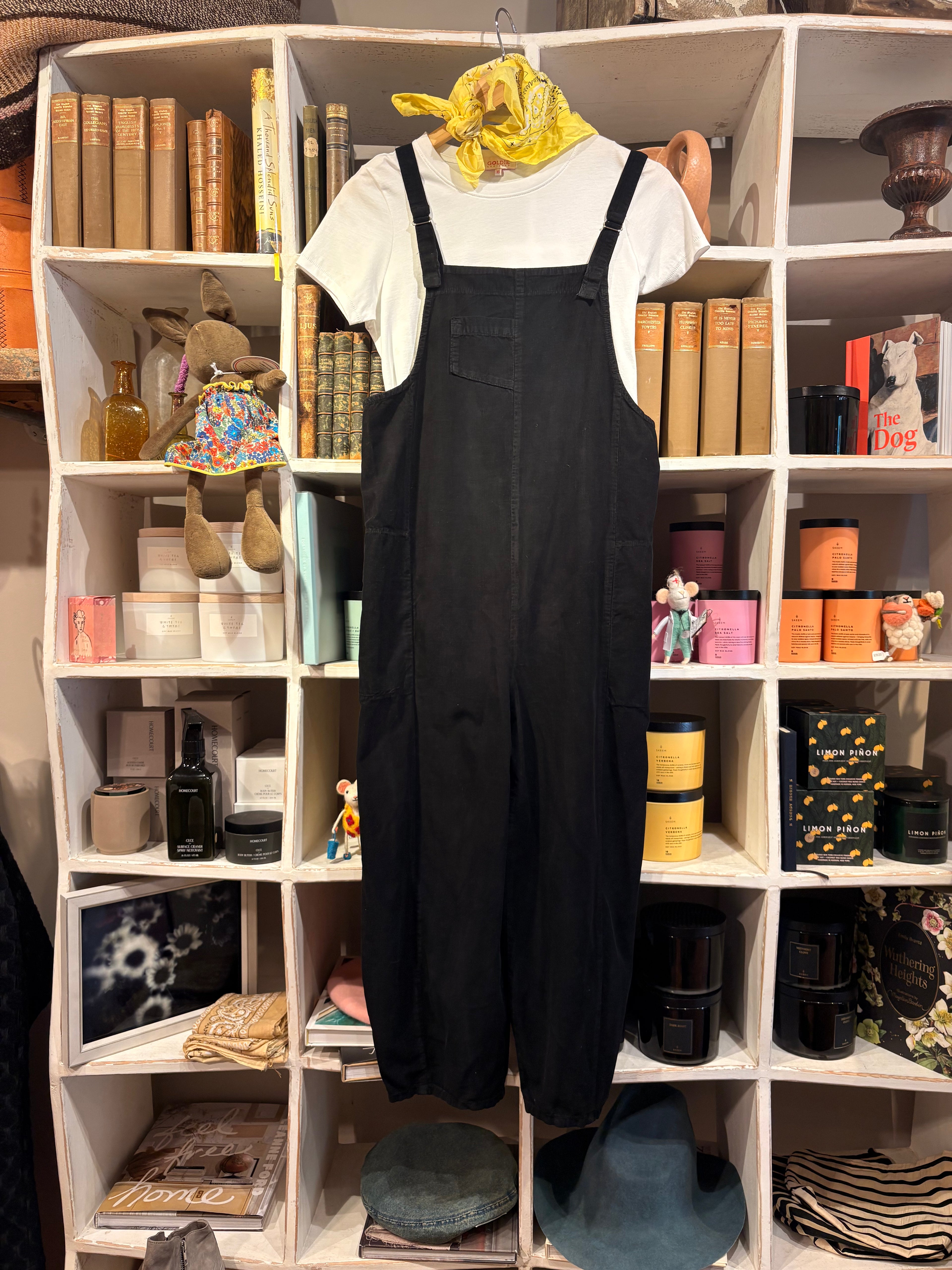 Corduroy Jumpsuit in Black