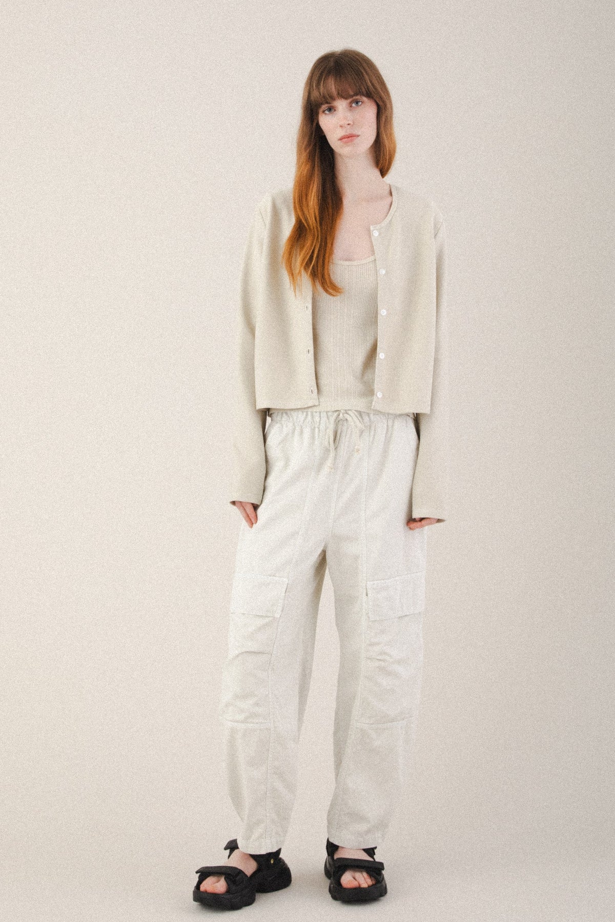 Surface Cardigan in Oyster