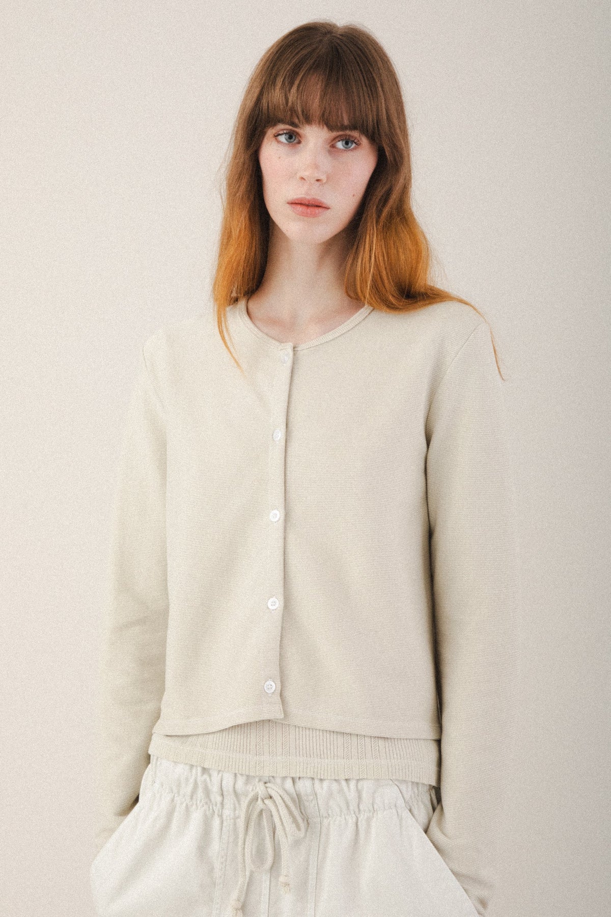 Surface Cardigan in Oyster