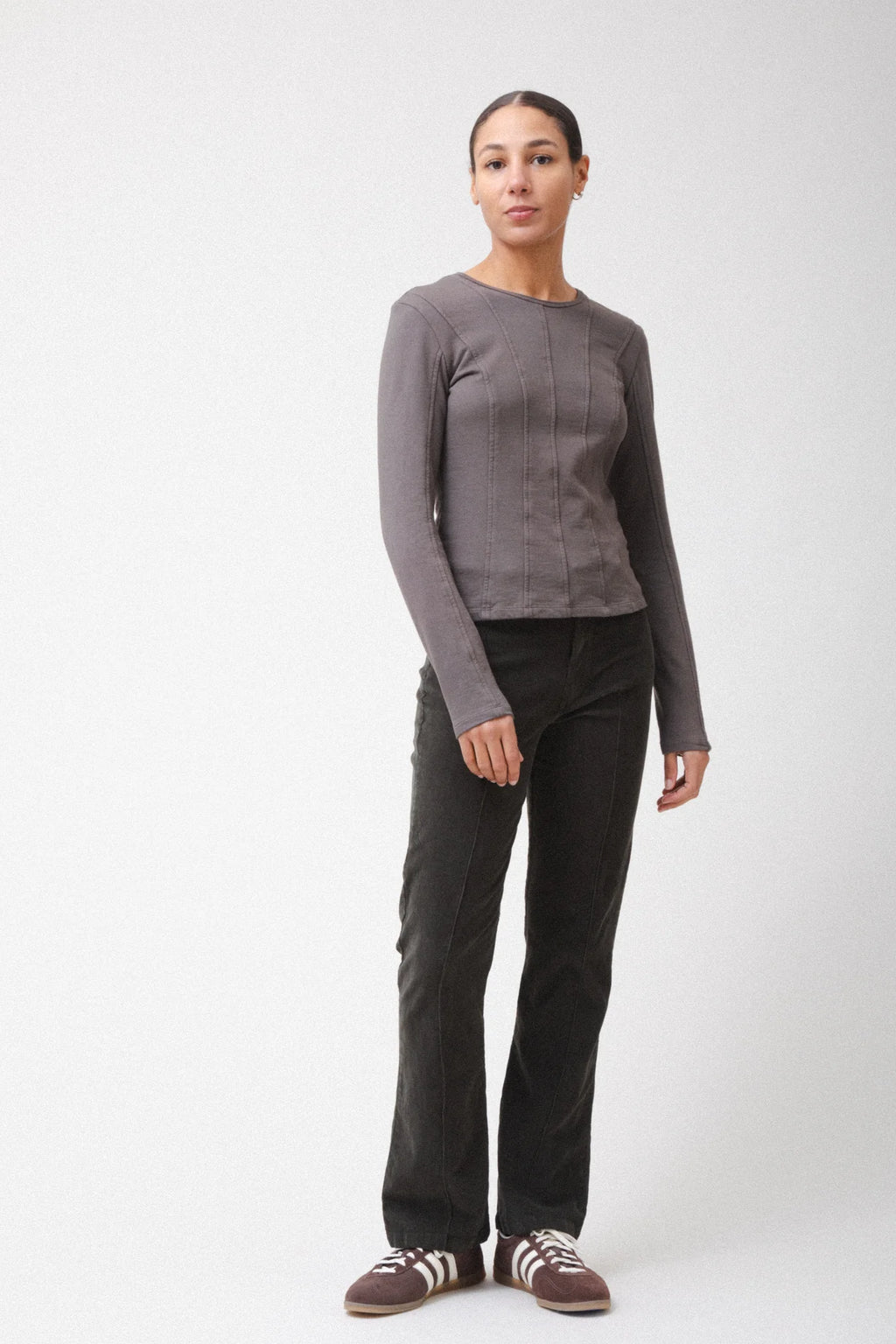 Long Get Smart Pant in Dark Olive