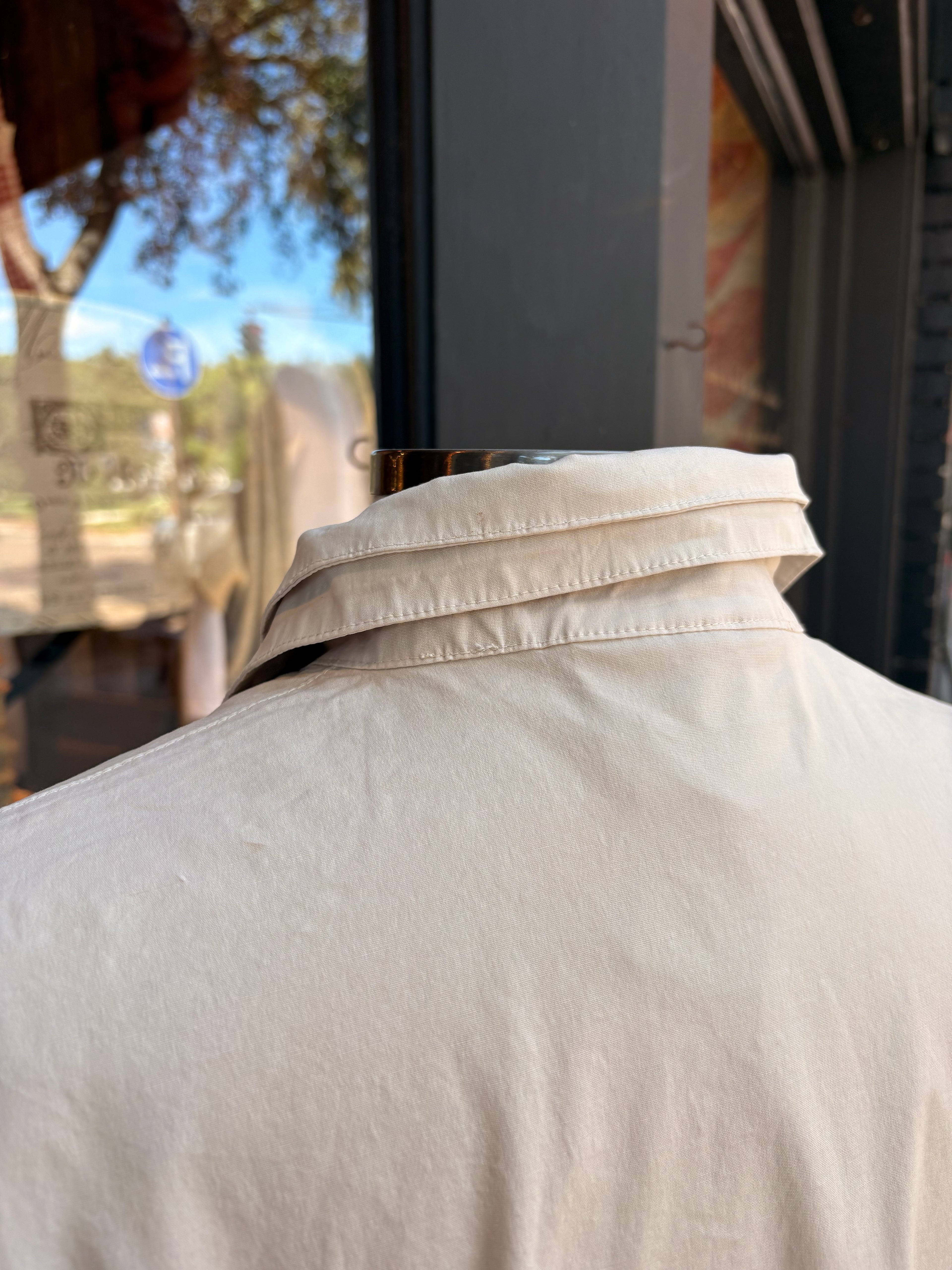 Inseam Pocket Coat in Cream