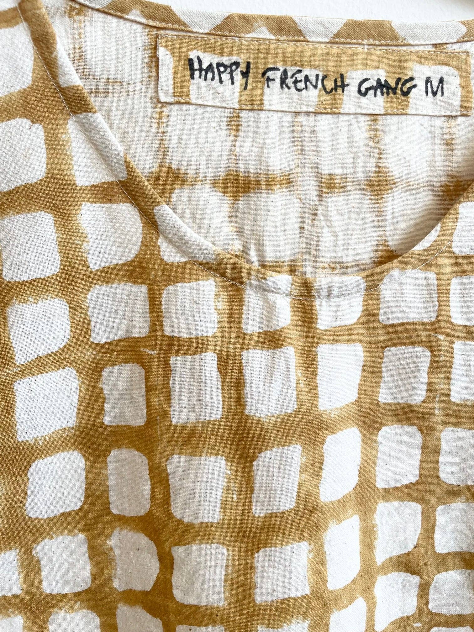 Zélia Top Camel Grid