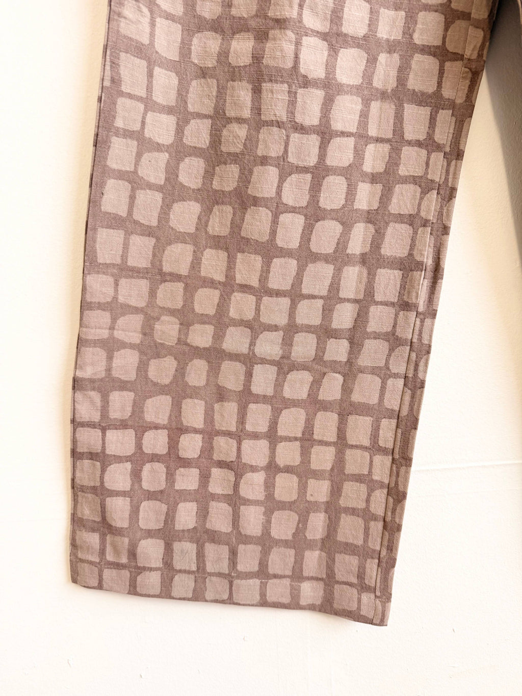 Omar Brown Grid Pant