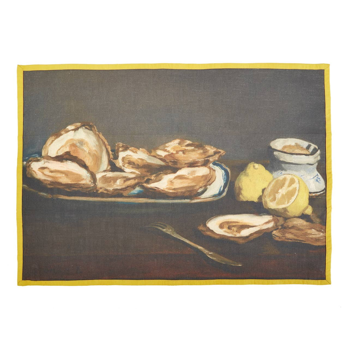 MODERNIST OYSTERS COTTON TEA TOWEL 20"X28"