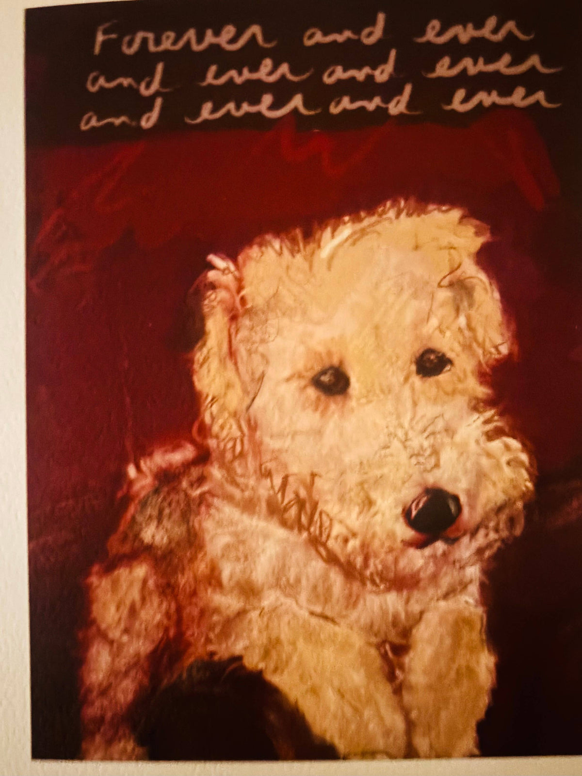 Forever and ever and ever love pup terrier dog card