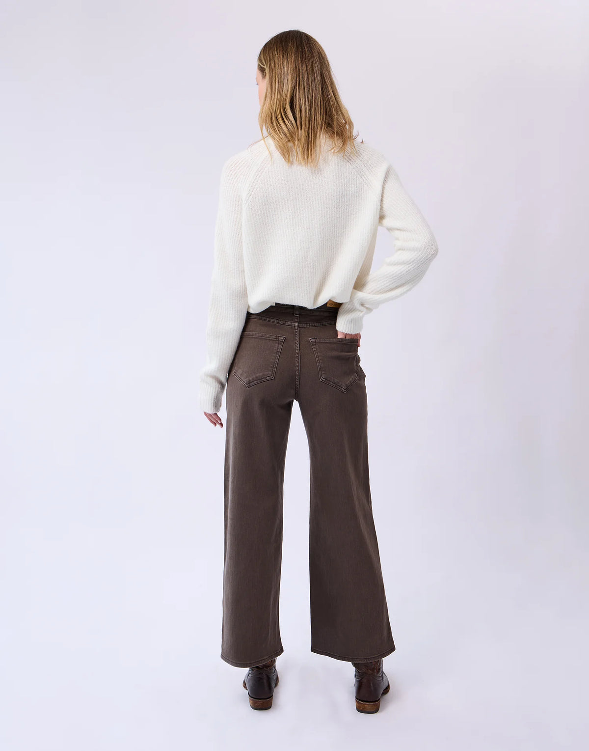 Lily Wide Leg Jean - Shirley Brown