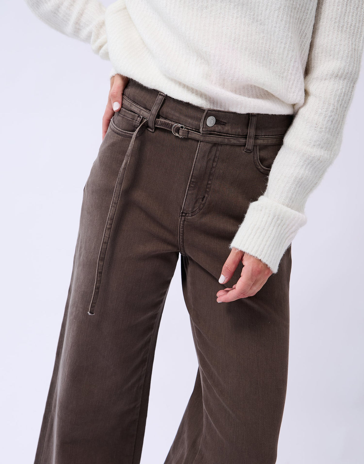 Lily Wide Leg Jean - Shirley Brown