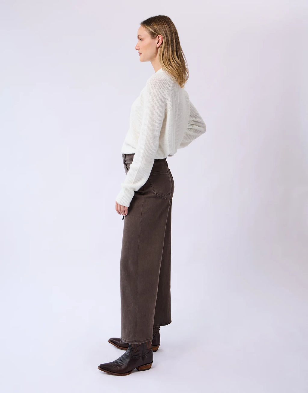 Lily Wide Leg Jean - Shirley Brown
