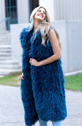 Faux Fur Maxi Vest