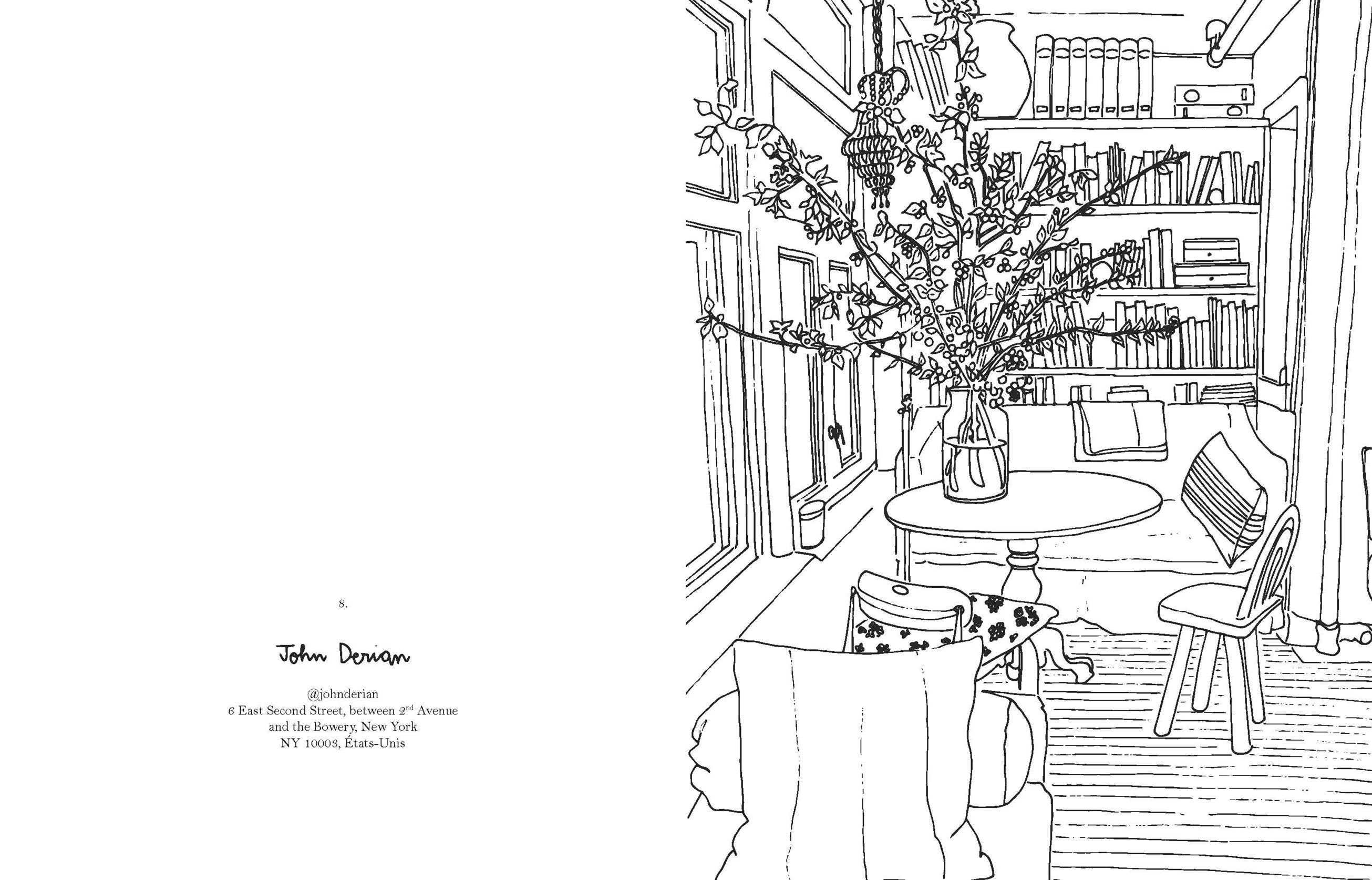 Zoé de Las Cases Chez Moi Colouring Book