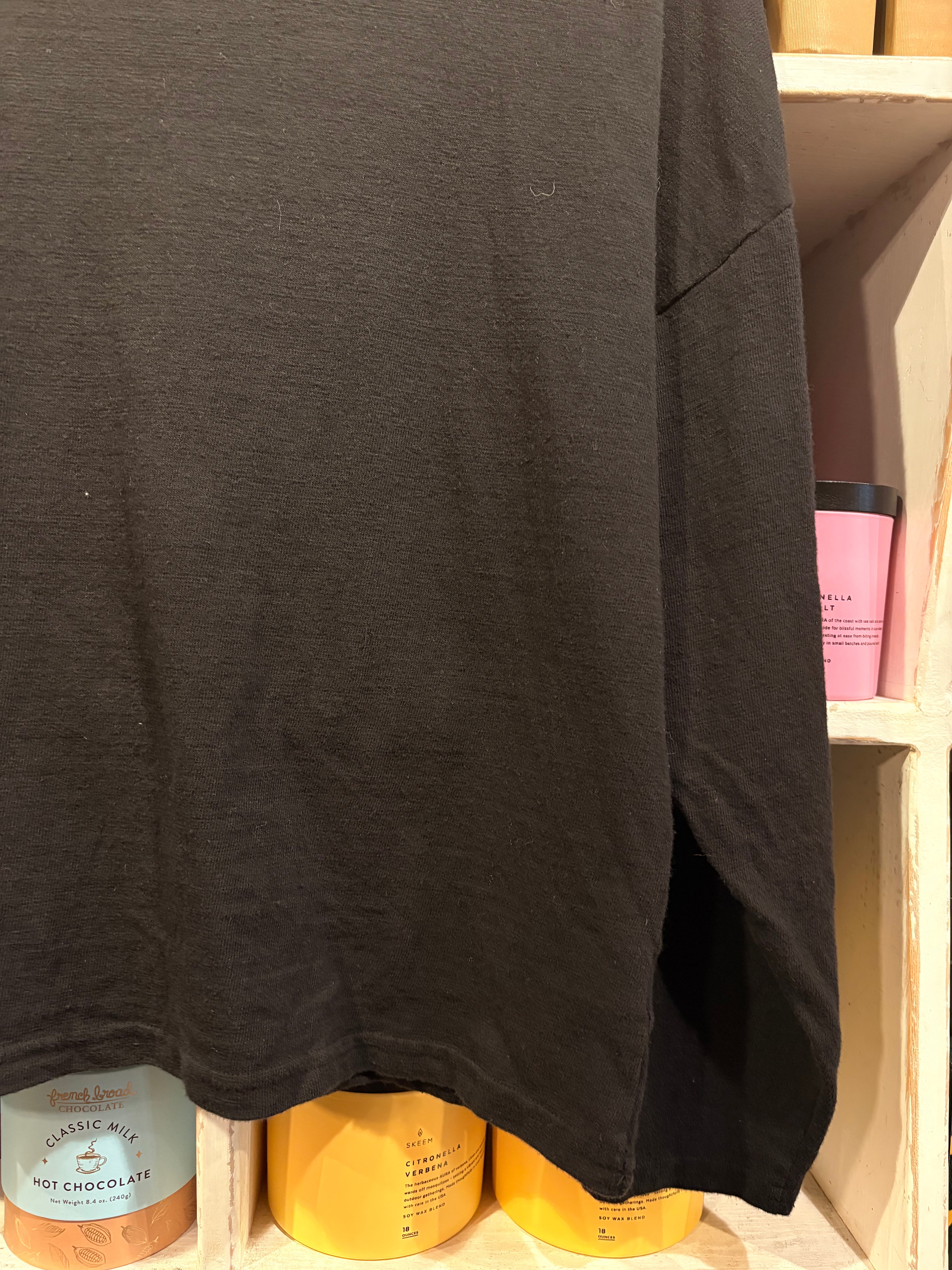 Boat Neck Tee - Black