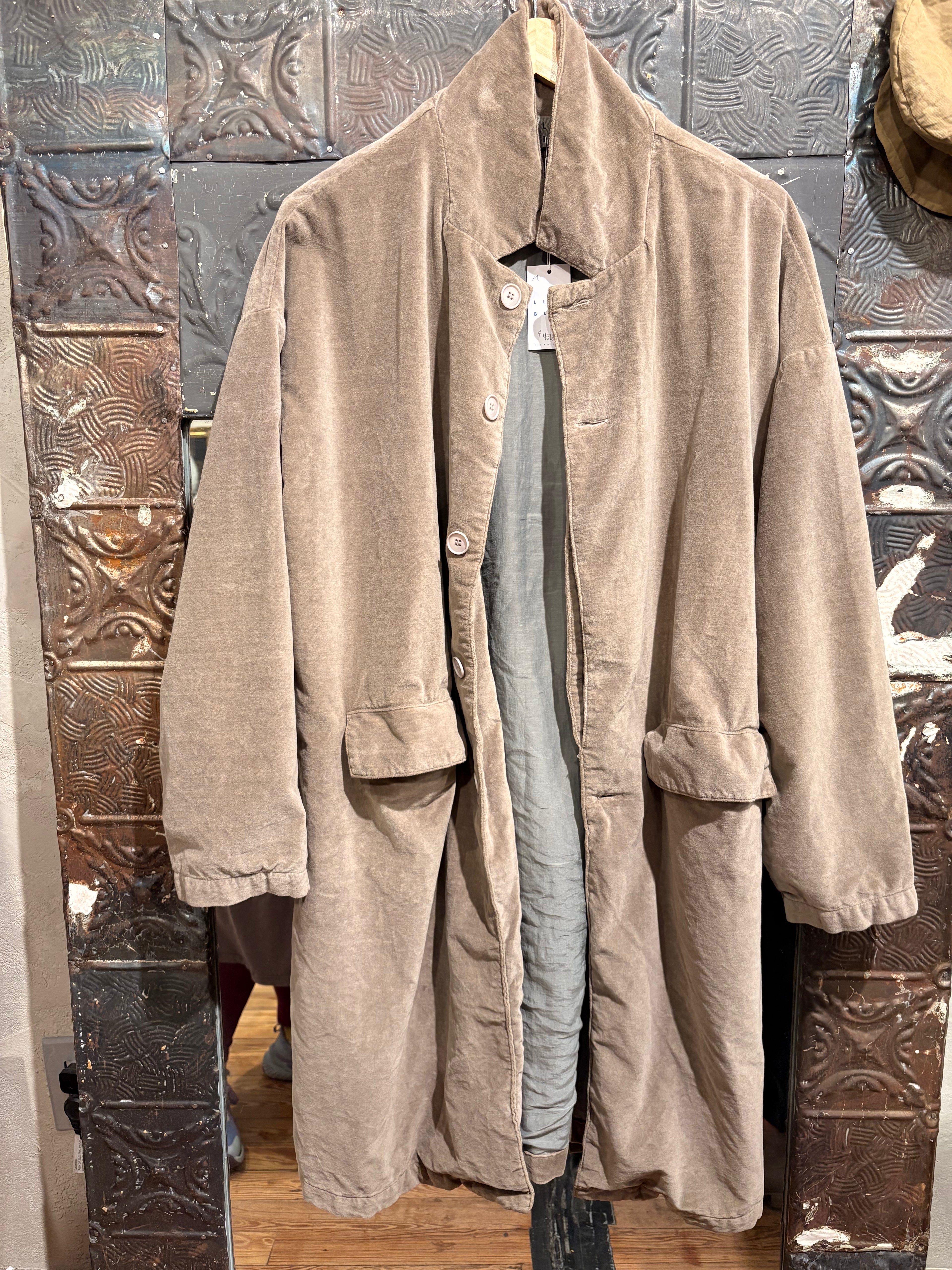 Trench Coat - Cotton Velvet