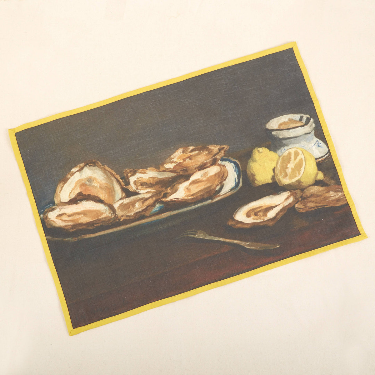 MODERNIST OYSTERS COTTON TEA TOWEL 20"X28"