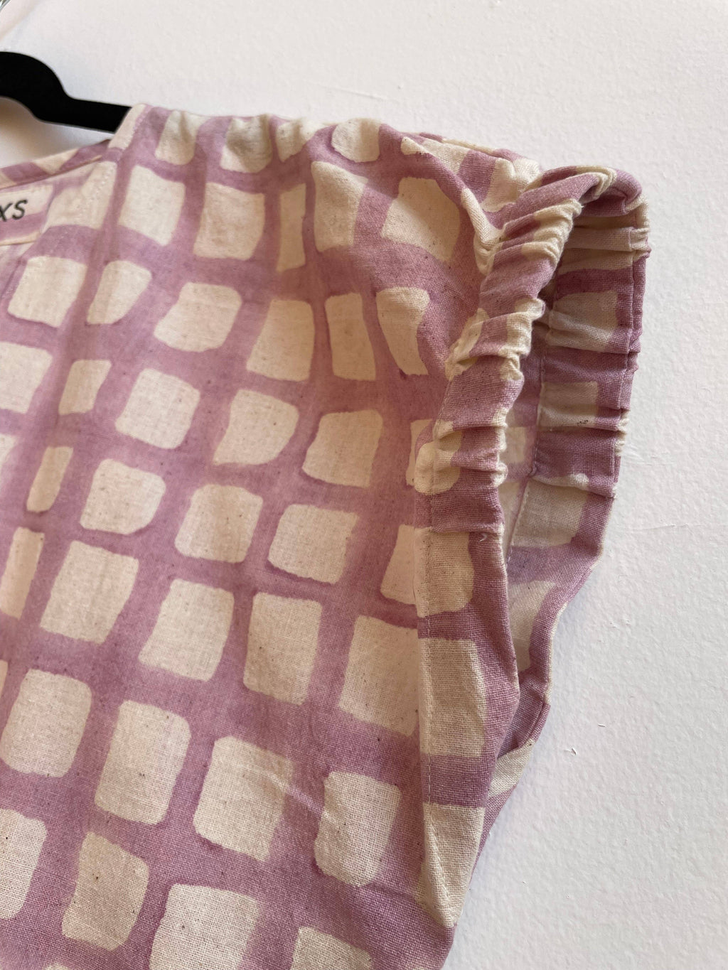 Zélia Top Lavender Grid