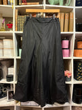 Taffeta Wide-Leg Pants - Black