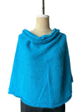 Alpaca Capelet Shrug Lightweight - Cerulean
