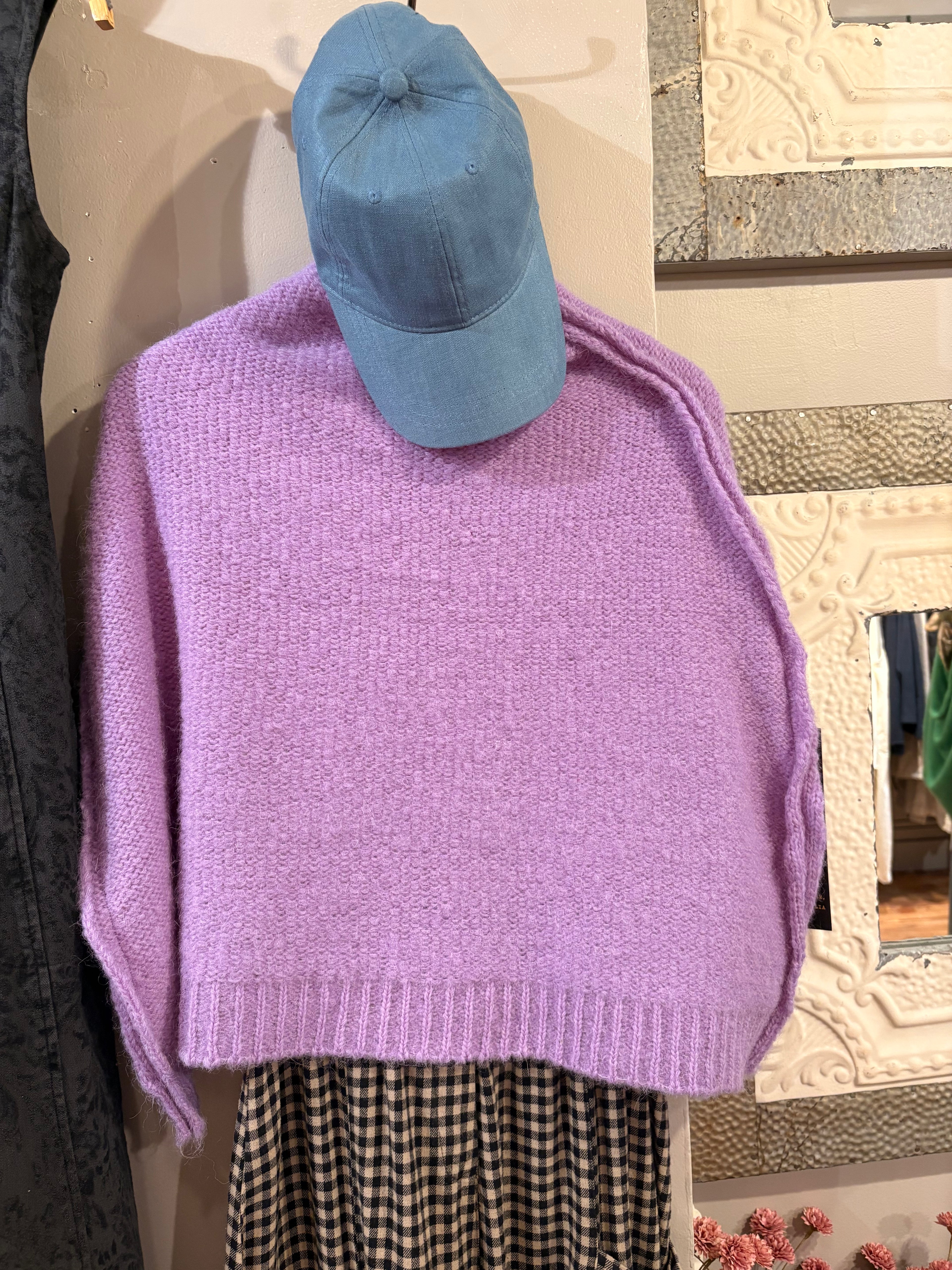 Luxe Capelet Shrug - Lilac