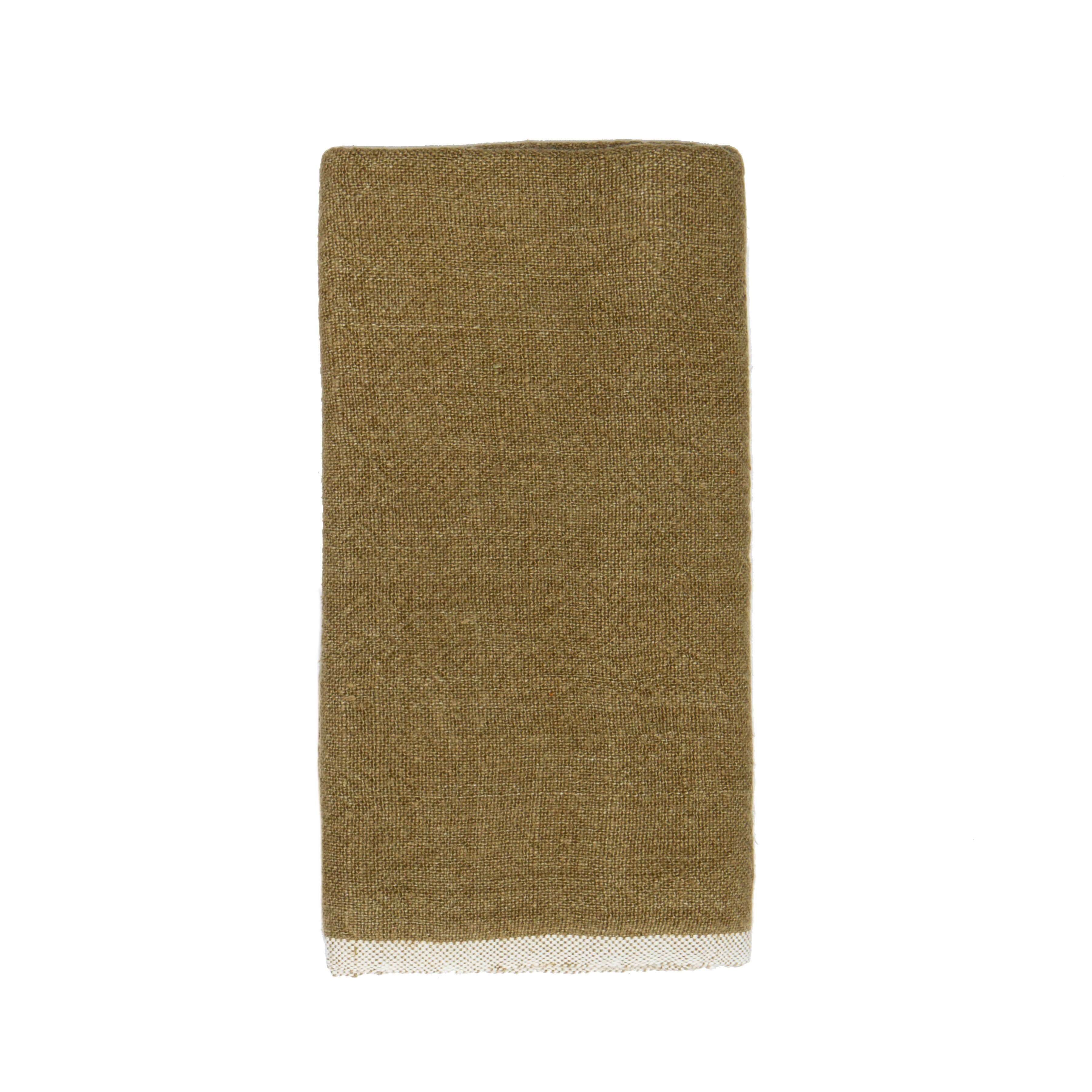 Forest Green Linen Tea Towels 20x30 - Set of 2