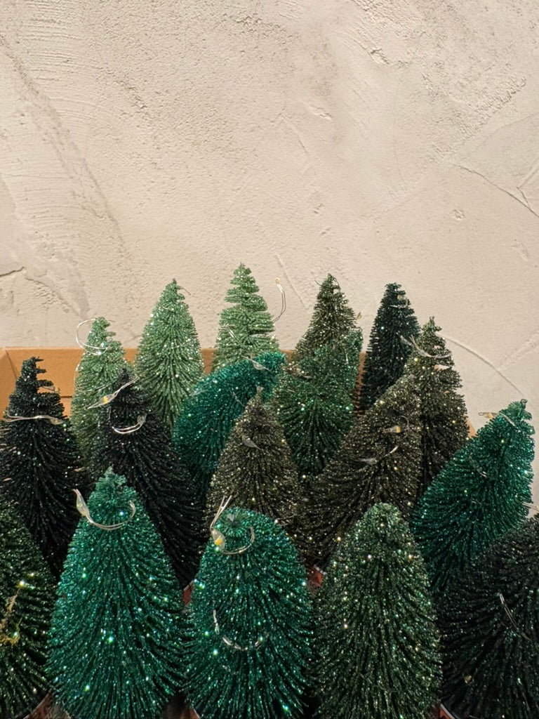 Bottlebrush Trees with LED lights