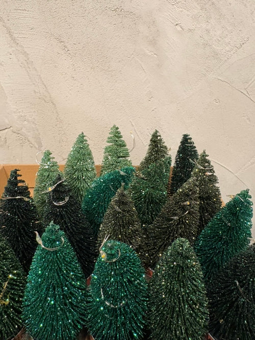 Bottlebrush Trees with LED lights