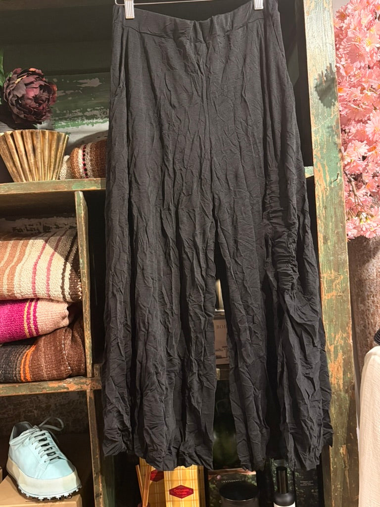 Crinkle Mesh Stretch Pull On Pant