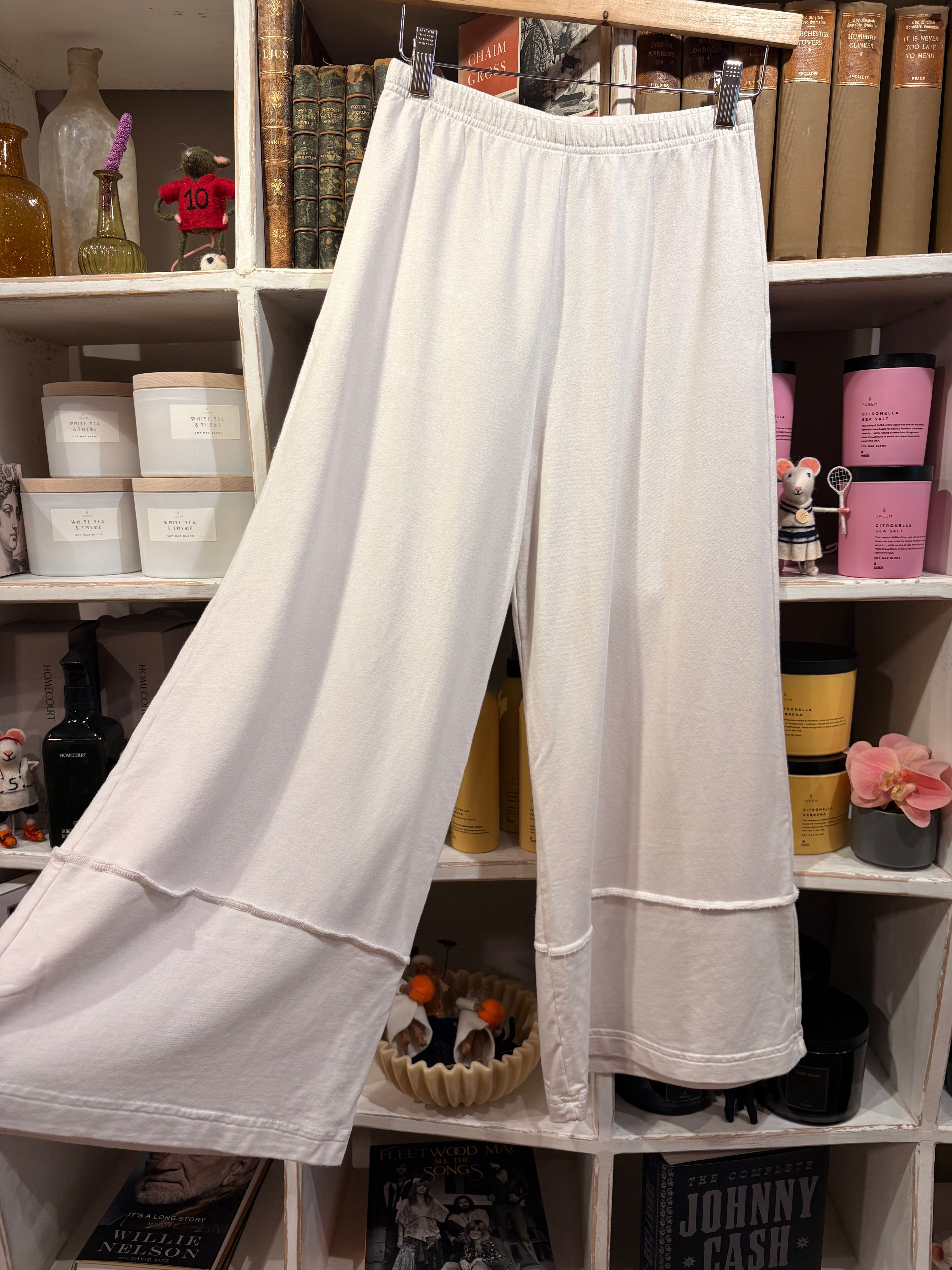 Crop Full Pant - Cream