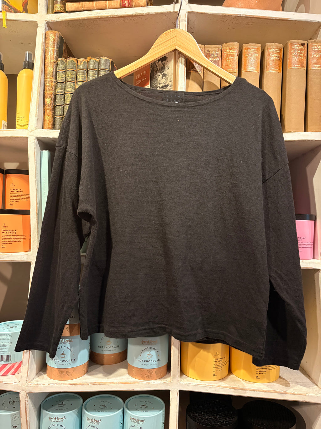 Boat Neck Tee - Black