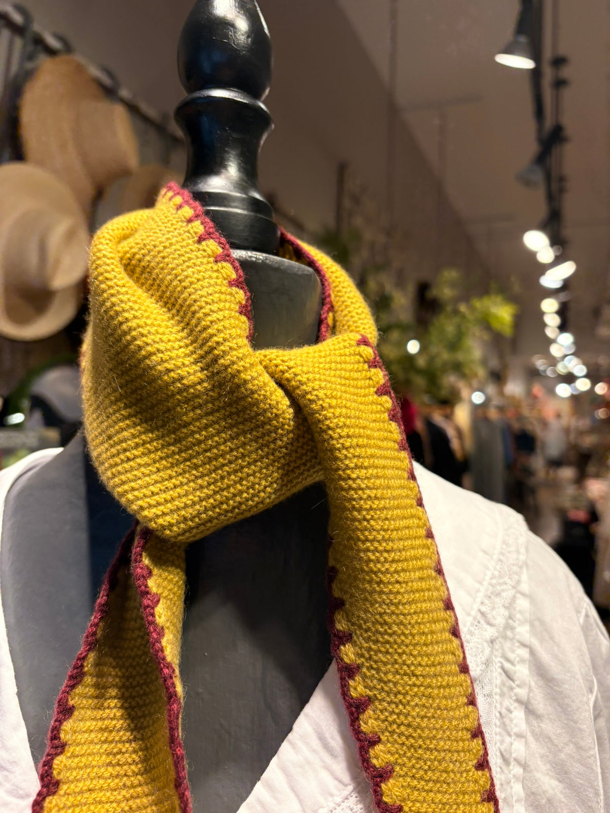 Sutcliffe Small Scarf with Crochet Edge