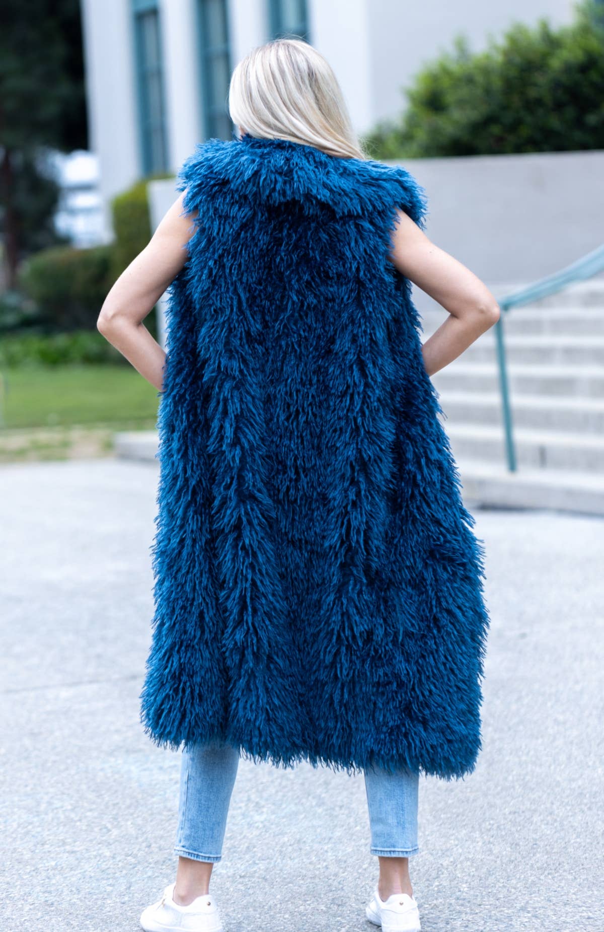 Faux Fur Maxi Vest