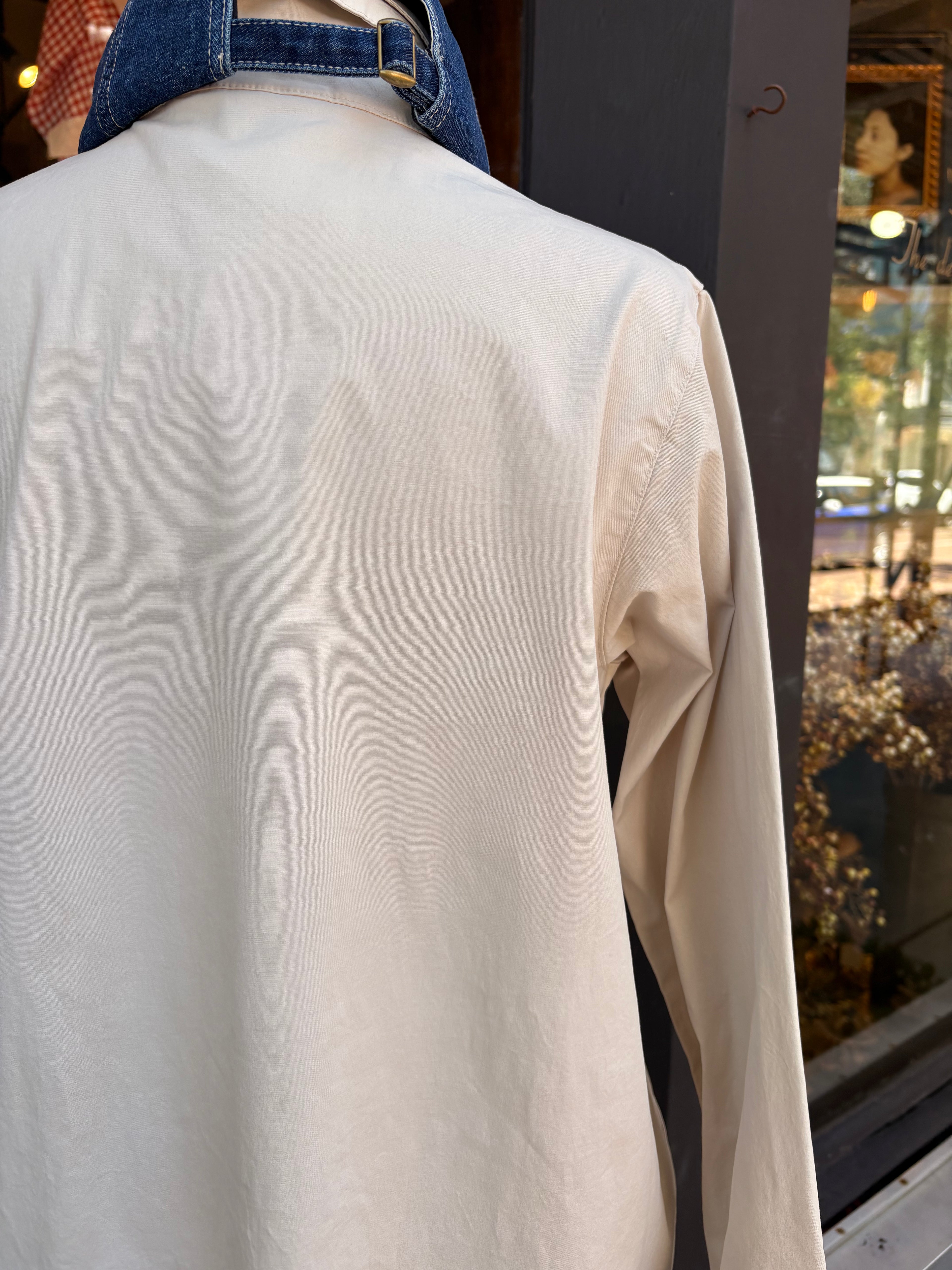 Inseam Pocket Coat in Cream