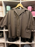 Popover Shirt in Dark Khaki