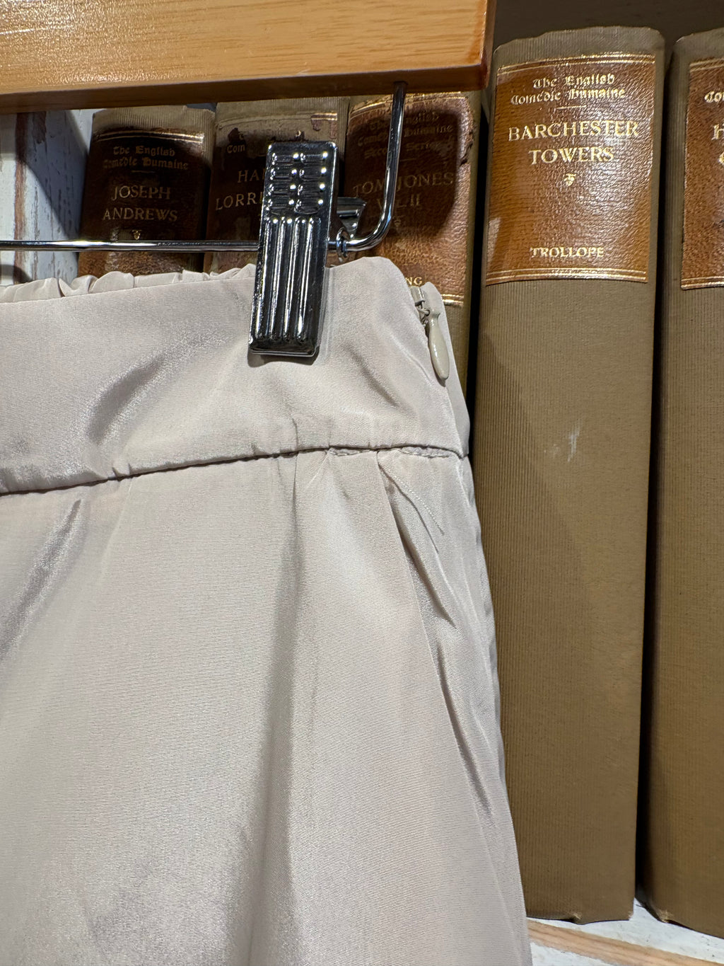 Taffeta Wide Leg Pants - Powder