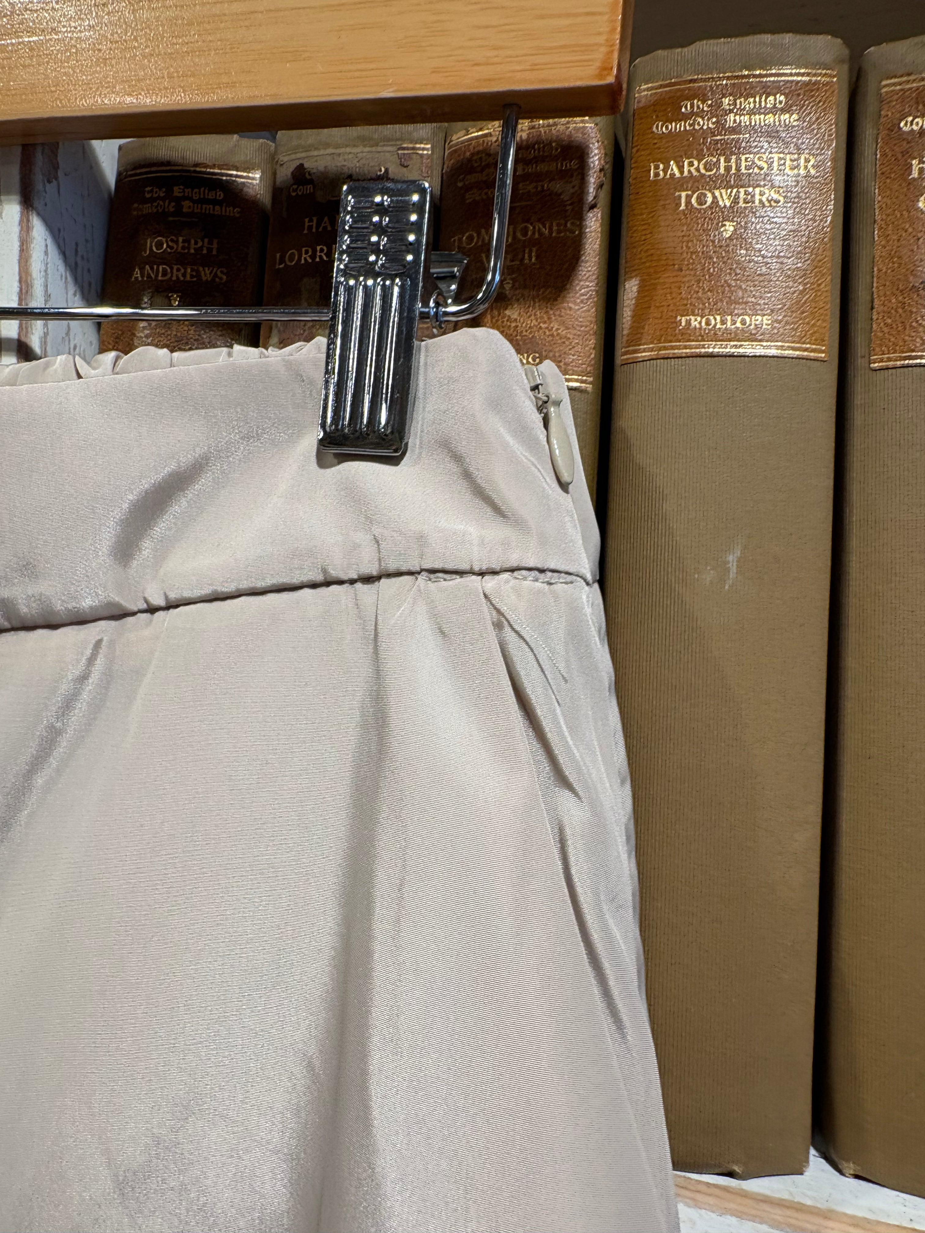Taffeta Wide Leg Pants - Powder