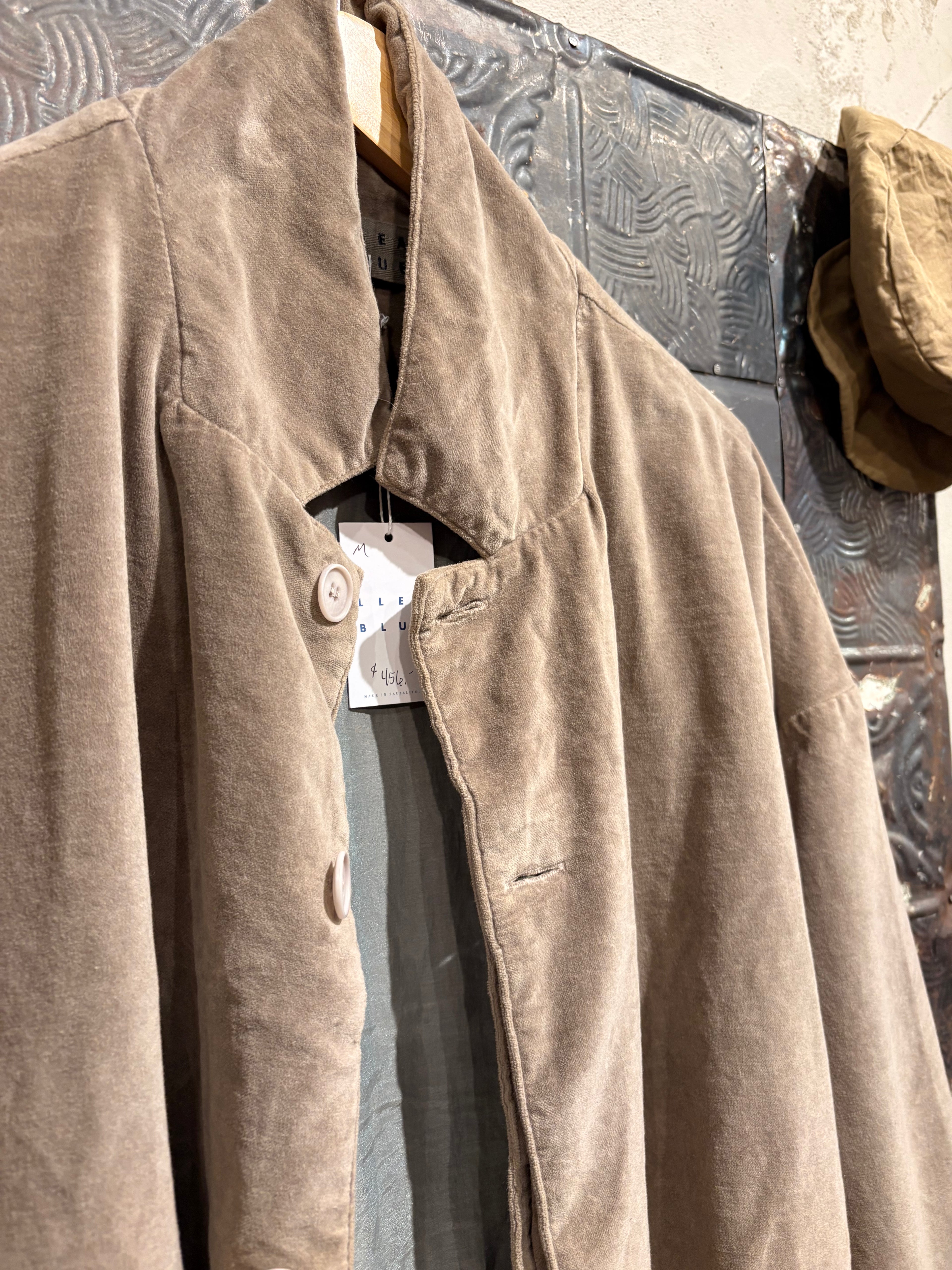 Trench Coat - Cotton Velvet