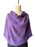 Alpaca Capelet Shrug Lightweight - Violet