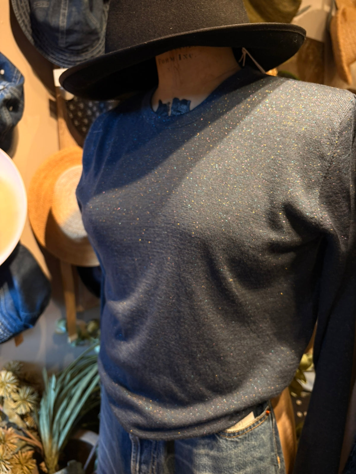 Long Sleeve Crewneck Knit Top