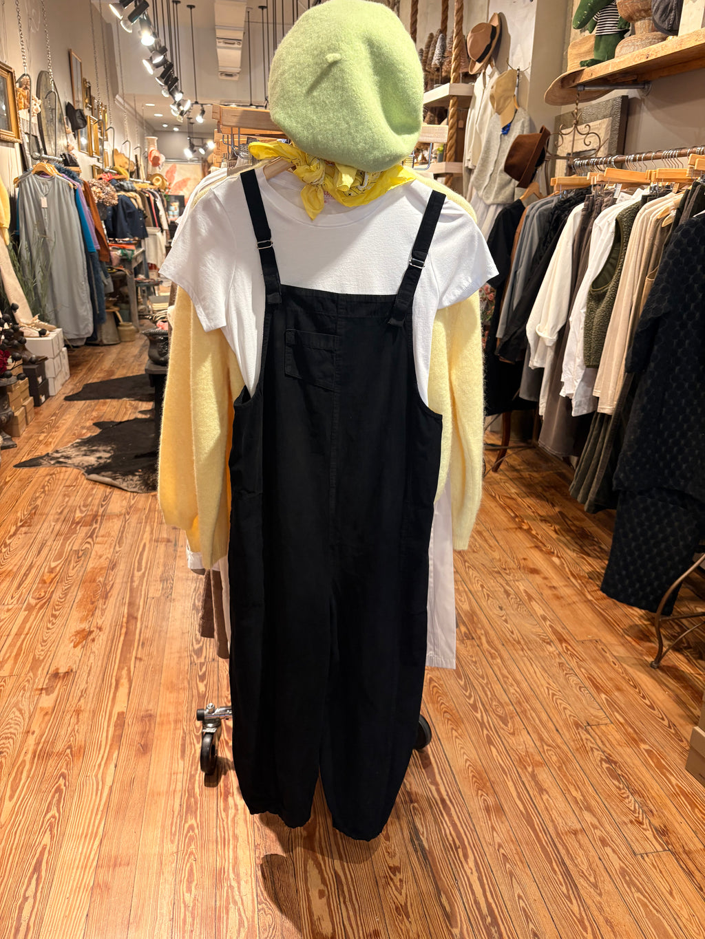 Corduroy Jumpsuit in Black