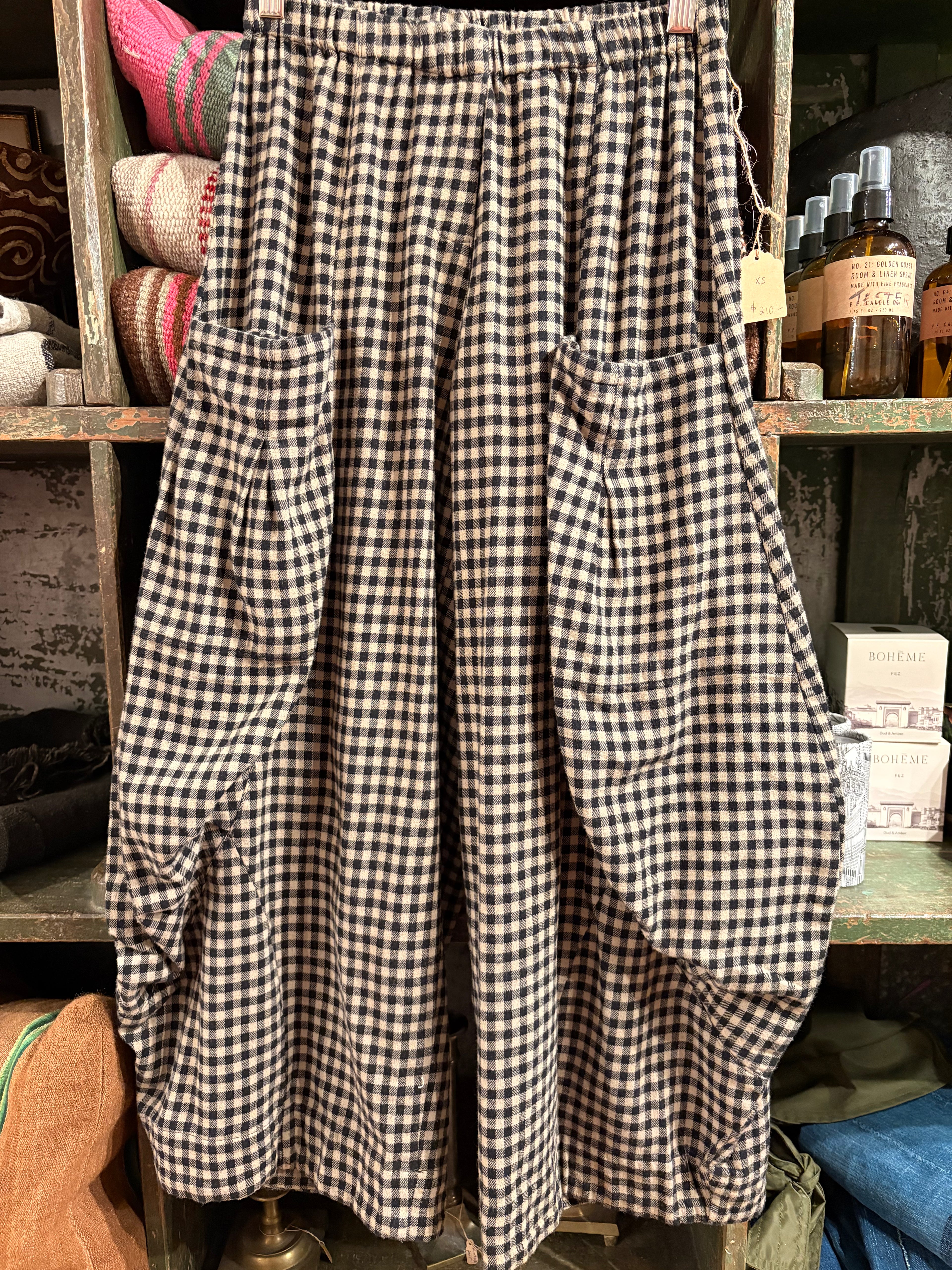 Small Check Double Pocket Pant
