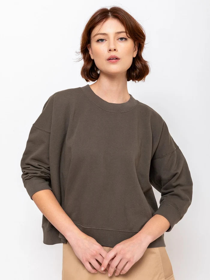 Shrunk Sweatshirt - Dark Olive