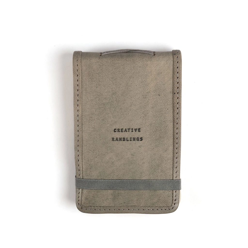 Creative Ramblings Mini Signature Leather Journal - Stone