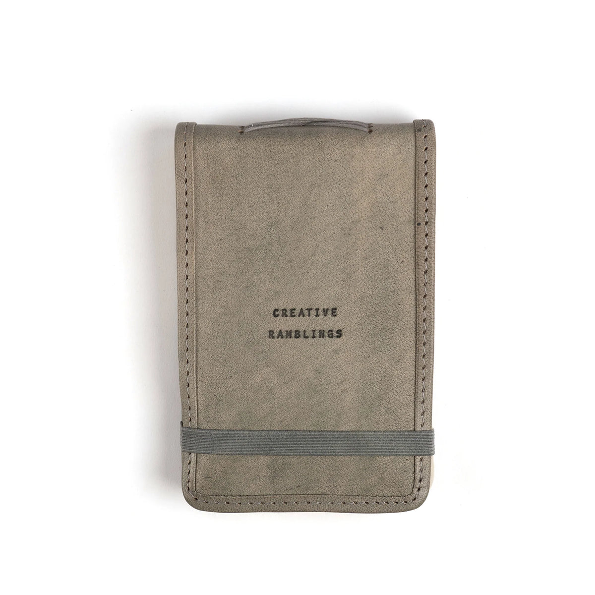 Creative Ramblings Mini Signature Leather Journal - Stone