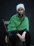 Alpaca Capelet Shrug Lightweight - Green