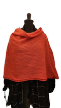 Alpaca Capelet Shrug Lightweight - Coral