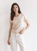 Cropped Tee - Natural