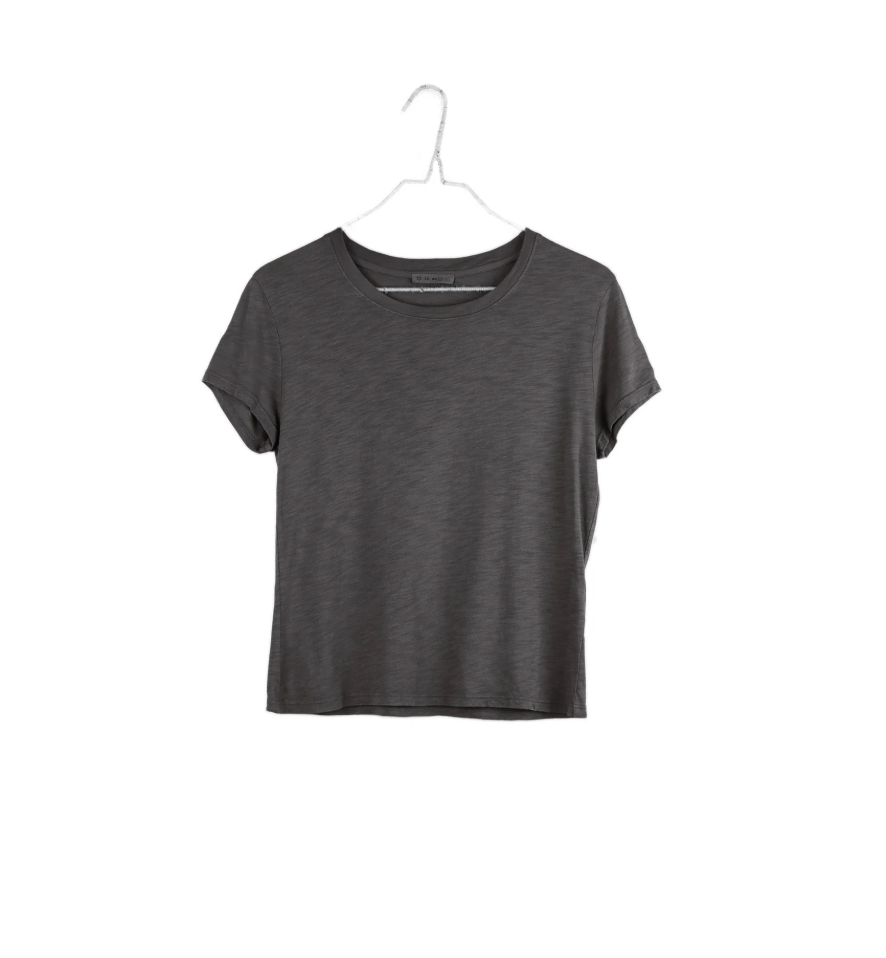 Cropped Tee - Charcoal