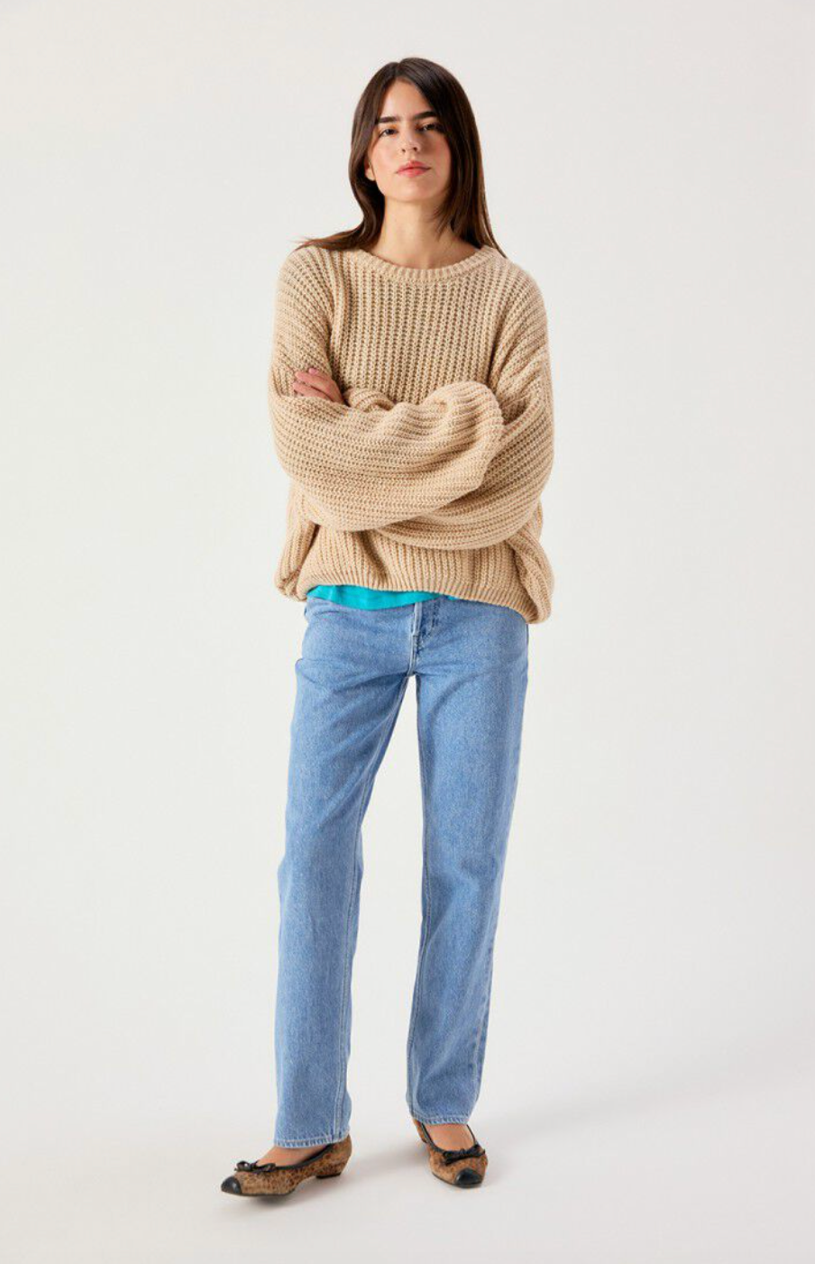 Alpaca blend Sweater - Beige