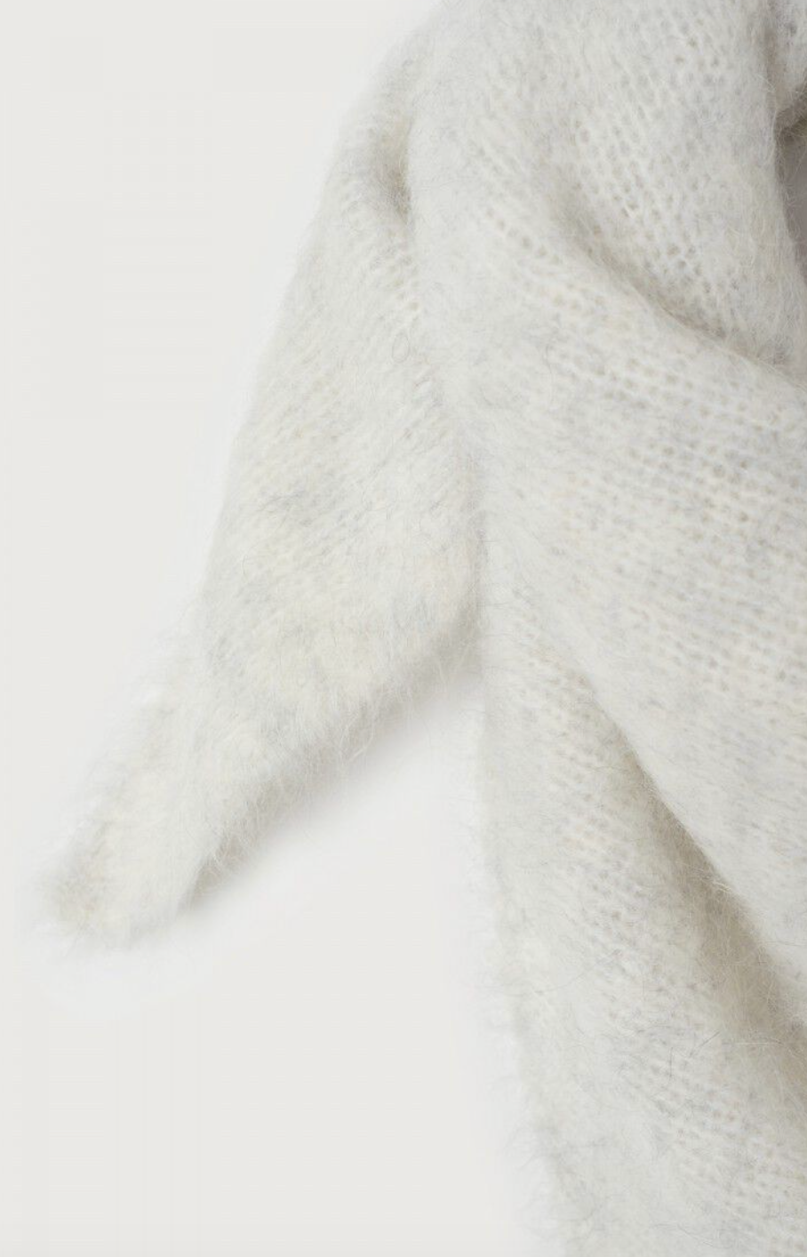 Alpaca Knit Scarf - Polar