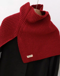 High Neck Shawl - Red
