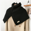 High Neck Shawl - Black